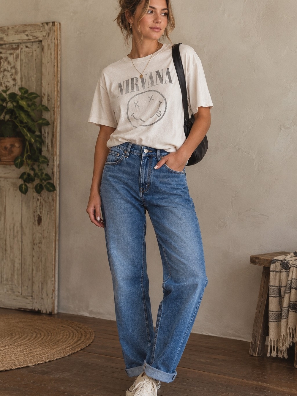 KUT size 8 boyfriend jeans classic 90s Y2k vintage inspired casual cool minimal